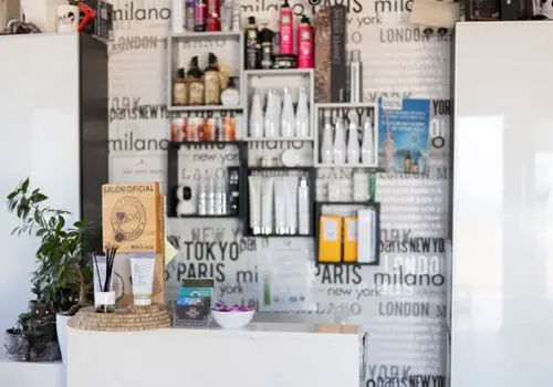 Beauty Salon Backdrop - Haircare Products