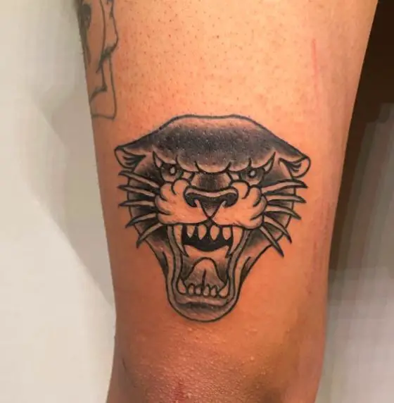 Black Panther Head Tattoo
