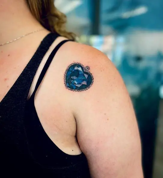 Blue Sapphire Pendant Tattoo
