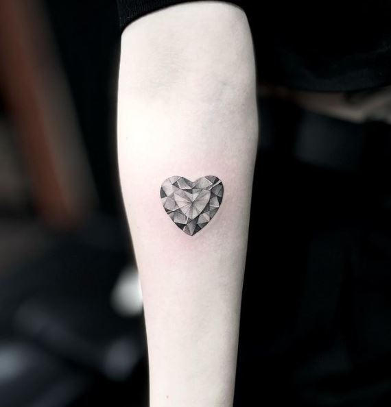 Diamond Heart Tattoo