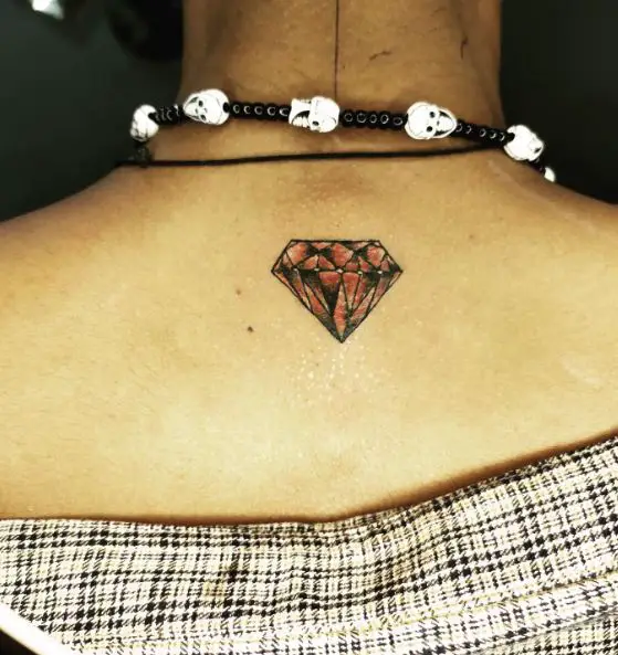 Diamond Tattoo on the Back