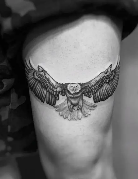 Eagle Thigh Tattoo