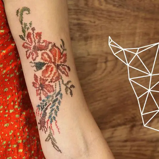 Embroidery Pattern Cross Stitch Tattoo