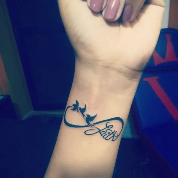 Faith Infinity Tattoo with Birds