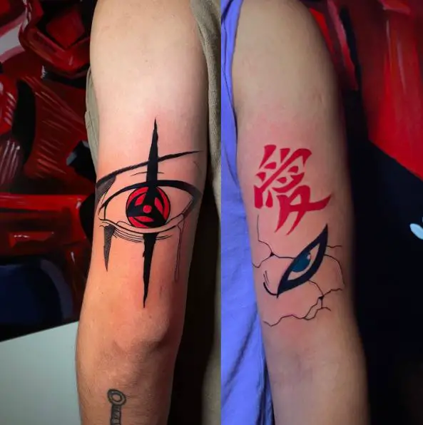 Gaara Tattoo on Arms