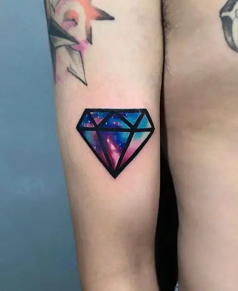 Galaxy Diamond Tattoo