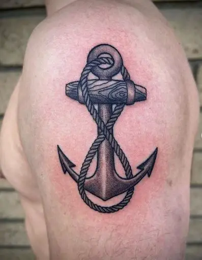 Infinity Rope Anchor Tattoo