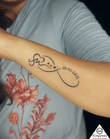 Infinity Tattoo with Date