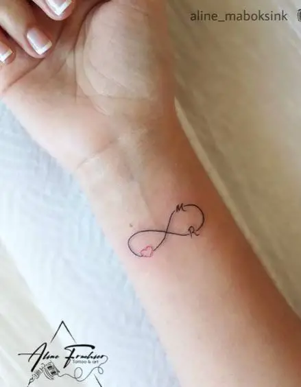 Infinity Tattoo with Initials