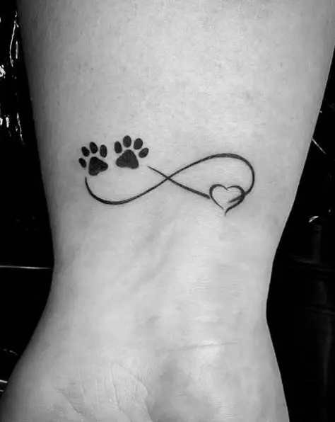 Infinity Tattoo with Paws