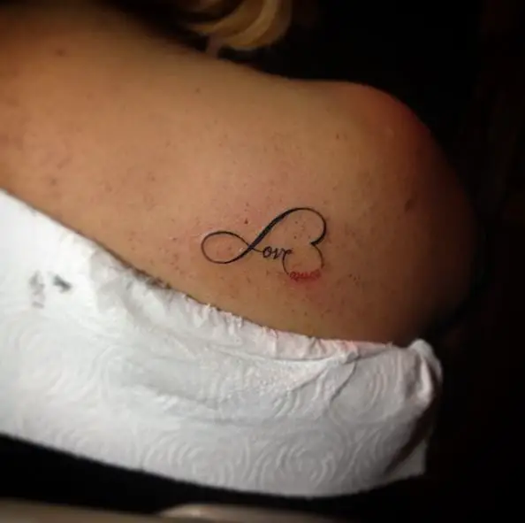 Love Infinity Tattoo with Dates