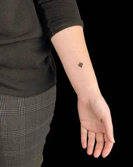 Mini Spade Tattoo Piece