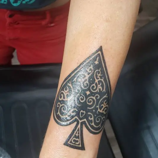 Pattern Spade Tattoo