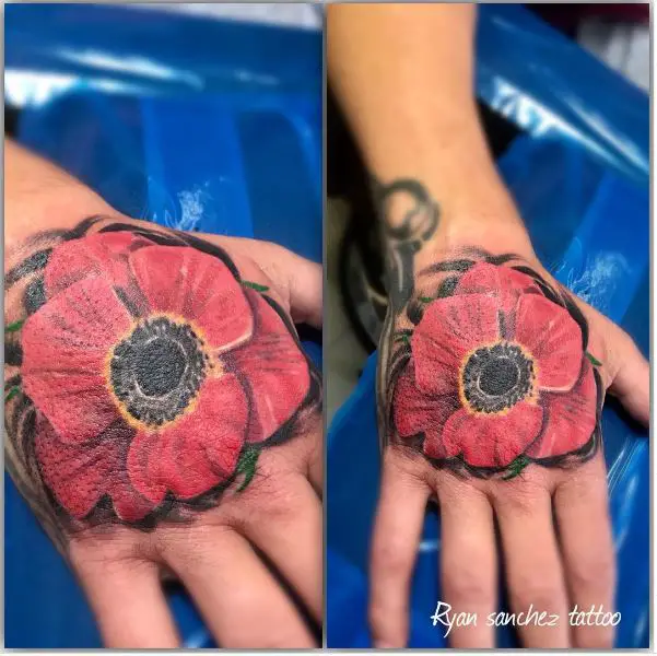 The Gladius Poppy Flower Tattoo