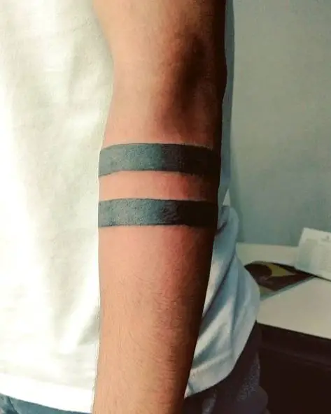 Double Solid Armband Tattoo
