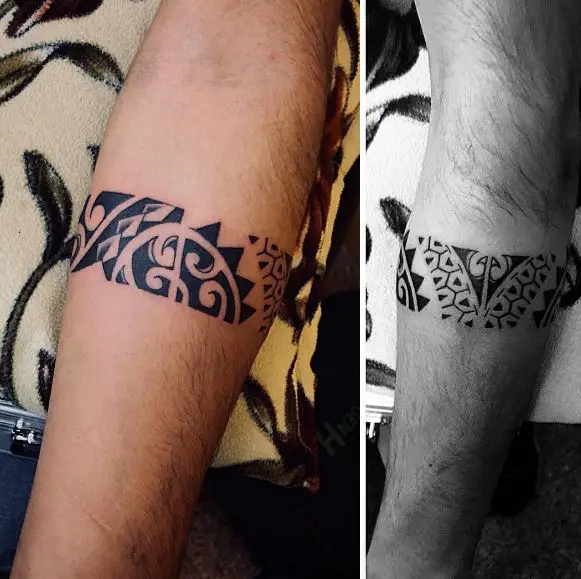 Maori Tribal Armband Tattoo
