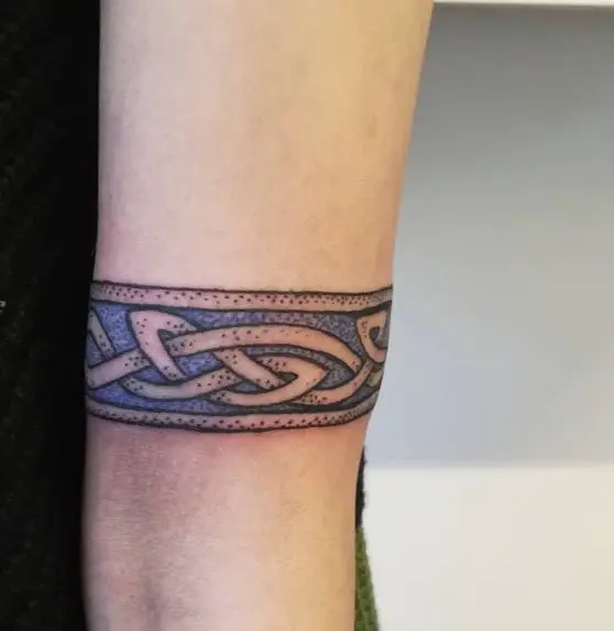 Shaded Celtic Armband Tattoo
