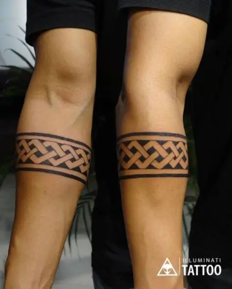 Black Celtic Armband Tattoo
