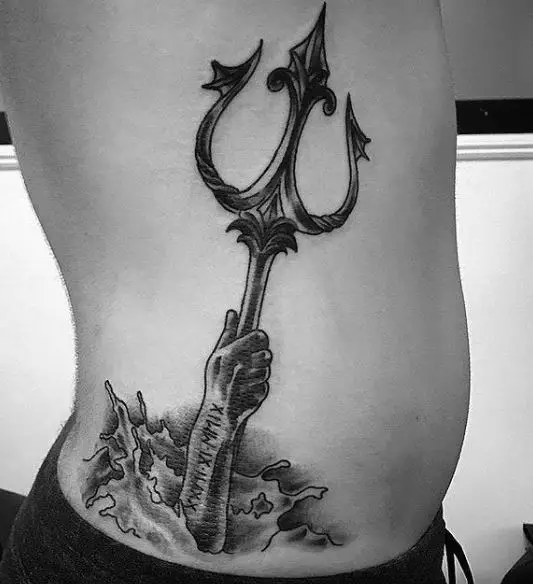 Triton for Bubba  Trident tattoo, Poseidon tattoo, Greek mythology tattoos