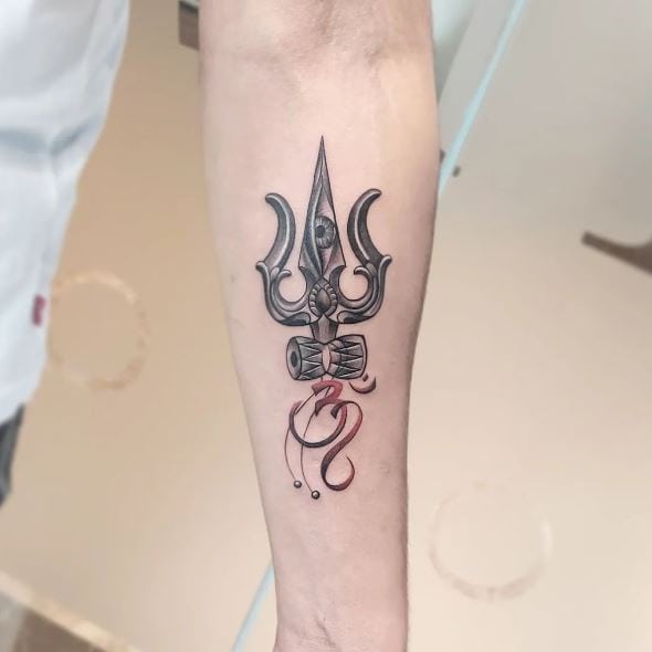 Details more than 61 forearm arm trishul tattoo - thtantai2