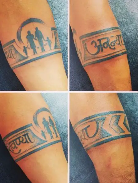 Armband Tattoo with Family
