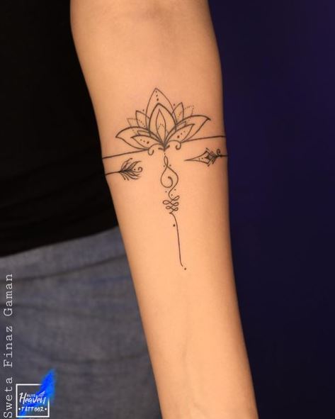 Water Lily Armband Tattoo