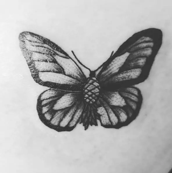 Butterfly Pineapple Tattoo