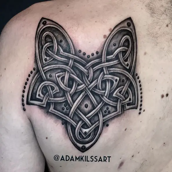 Celtic Knot Work Fox Tattoo