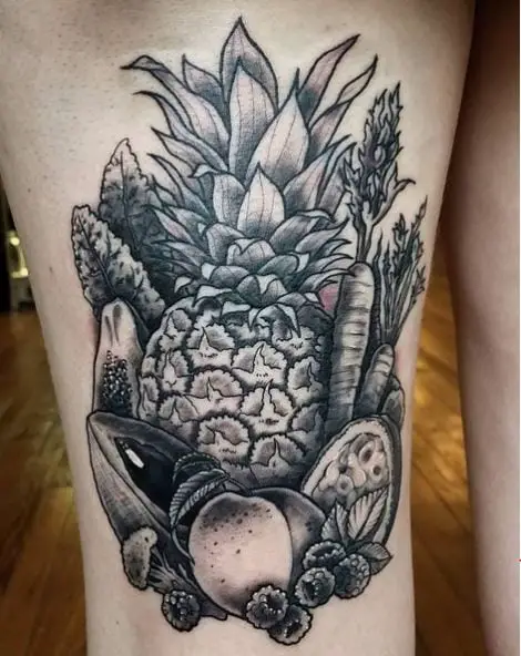 Fruits and Veggies Tattoo
