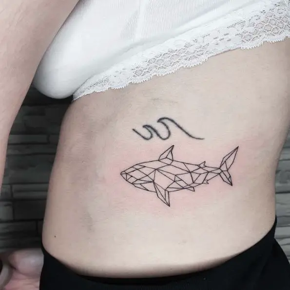 Geometric Shark Tattoo