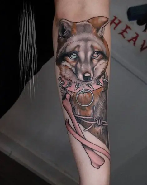 Grey Fox Tattoo for Hands