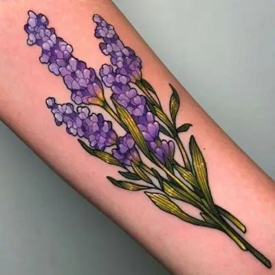 The Lavender Tattoo Meaning And 165 Blooming Tattoos To Enjoy!