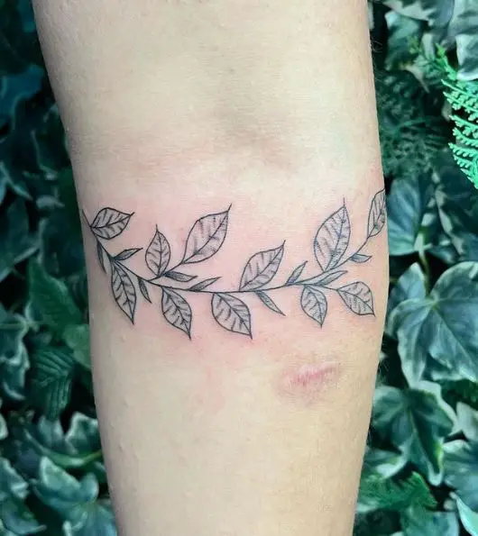 Leafy Vines Forearm Tattoo