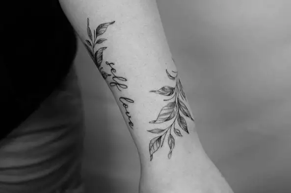 Leaves Vine Wrap Tattoo