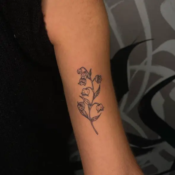 Lilies of the Valley Arm Tattoo