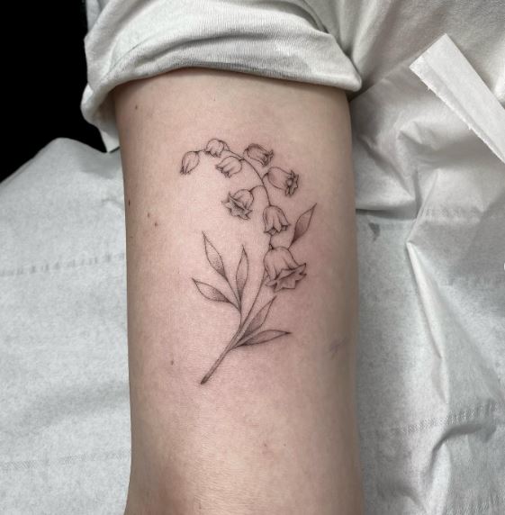 Lily of The Valley Arm Tattoo Piece