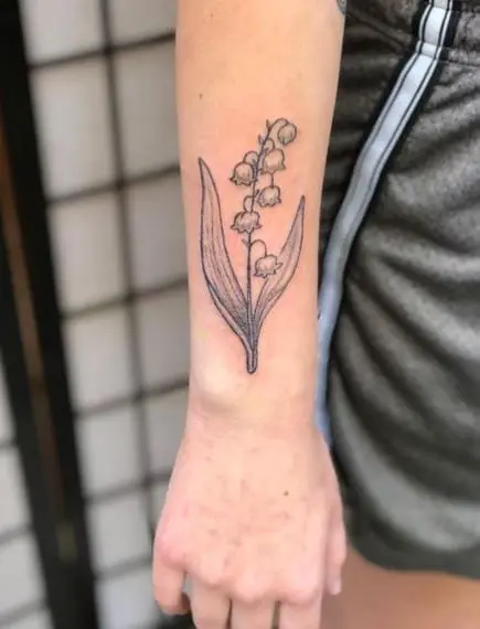 Little Lily of the Valley Forearm Tattoo