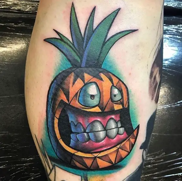 Pineapple Doofus Tattoo Piece