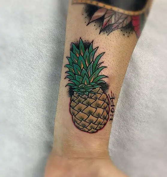 Pineapple HOPE Tattoo Design