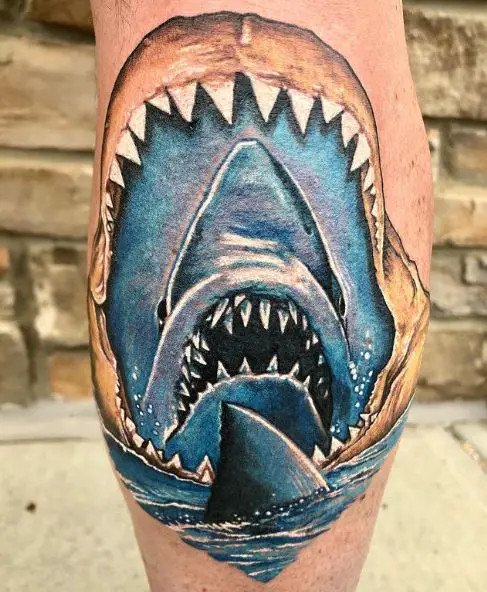 Shark Jaw Piece Tattoo