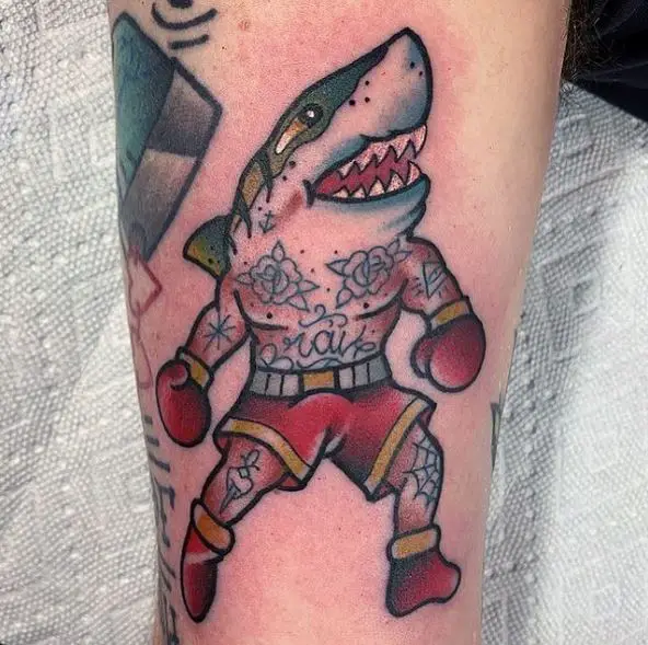 Sharkie Balboa Tattoo Piece