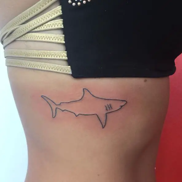 Simple Shark Tattoo Piece