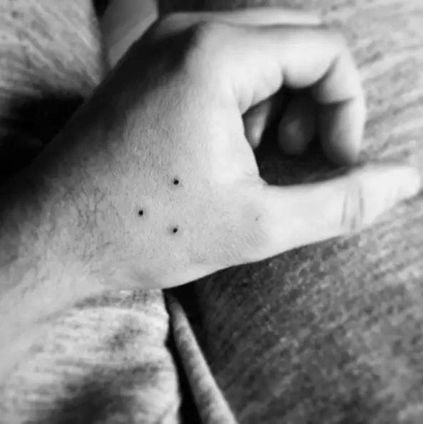 Simple Three Dots Tattoo