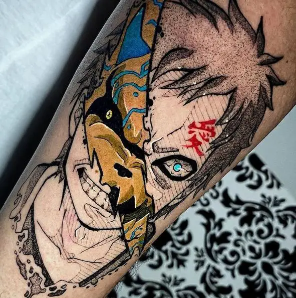The Demon with Gaara Tattoo