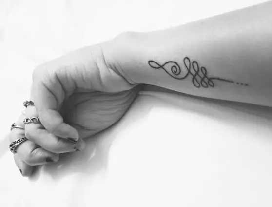 Three Dot Symbol Forearm Tattoo