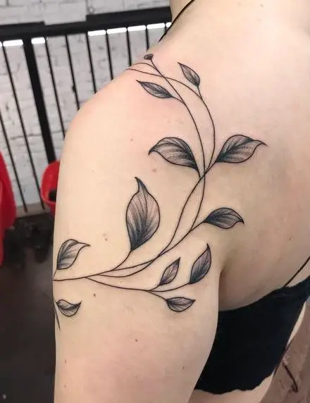 Vine Shoulder Wrap Tattoo