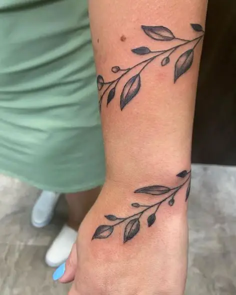 Viney Wraparound Forearm Tattoo