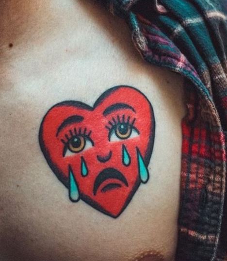 Traditional Old School Heart Tattoo by misspicky13  Tattoogridnet