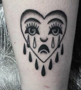 Crying Heart Tattoo Meaning With 101+ Awesome Images For You