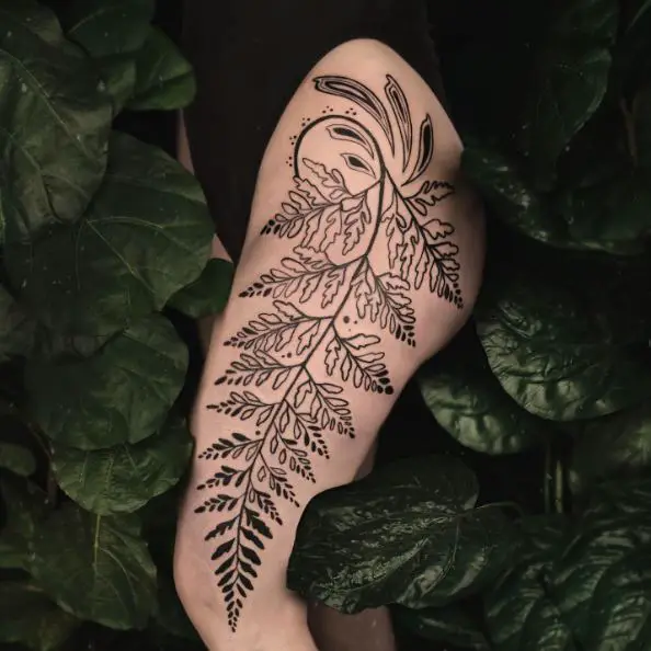 Oak leaves tattoo  Tattoogridnet